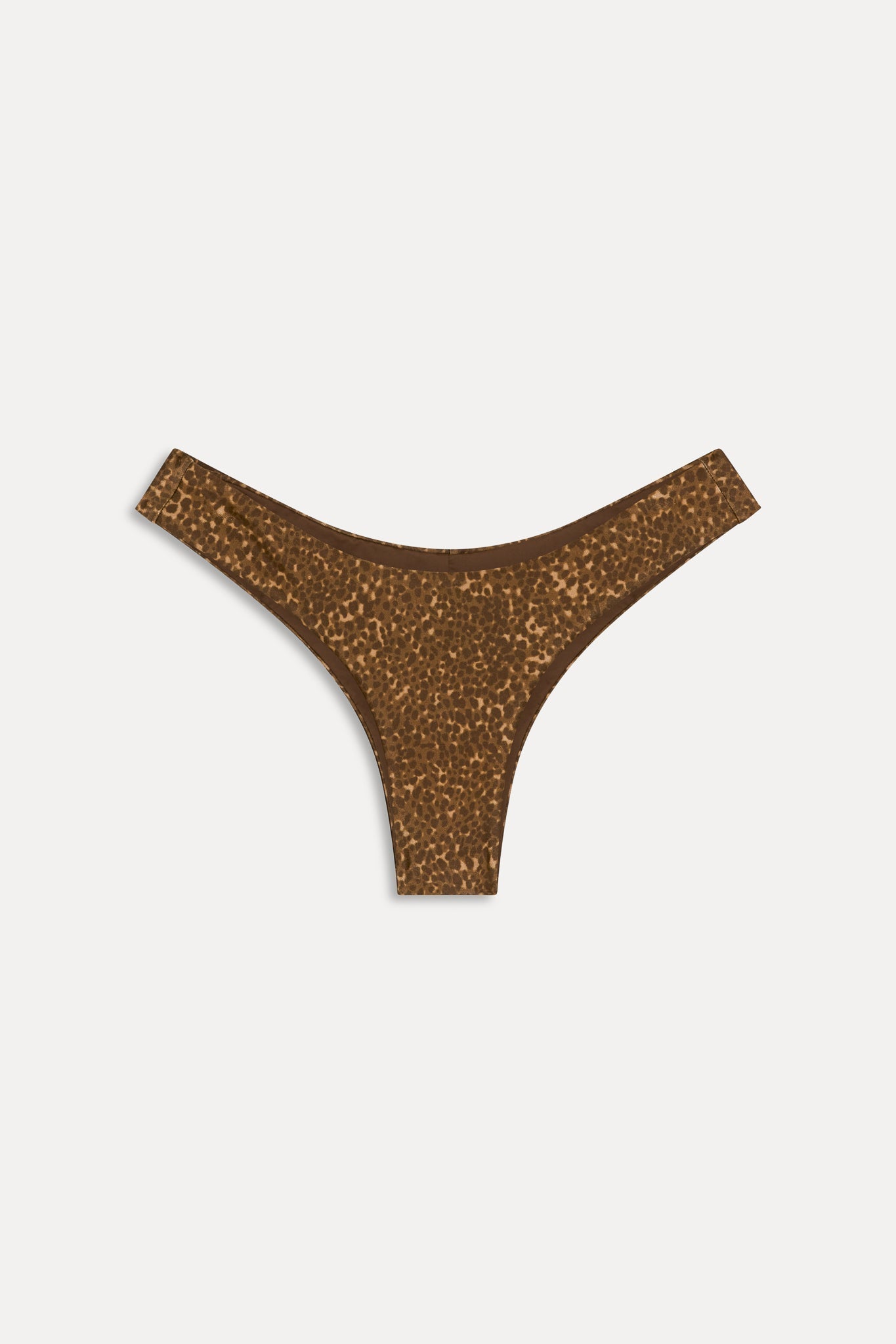 Katarina Satin Cheeky Bikini Bottom - Vintage Cheetah