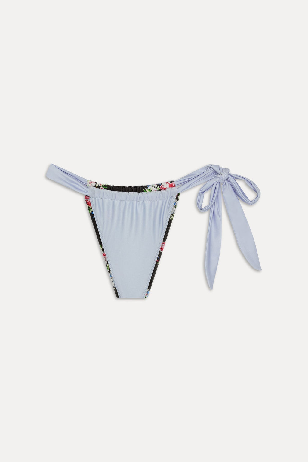 Kealy Reversible Satin Bikini Bottom - Bouquet