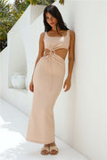 Movie Theatre Maxi Dress Beige