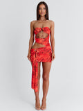 Lowen Mini Dress Scarlet Mirage