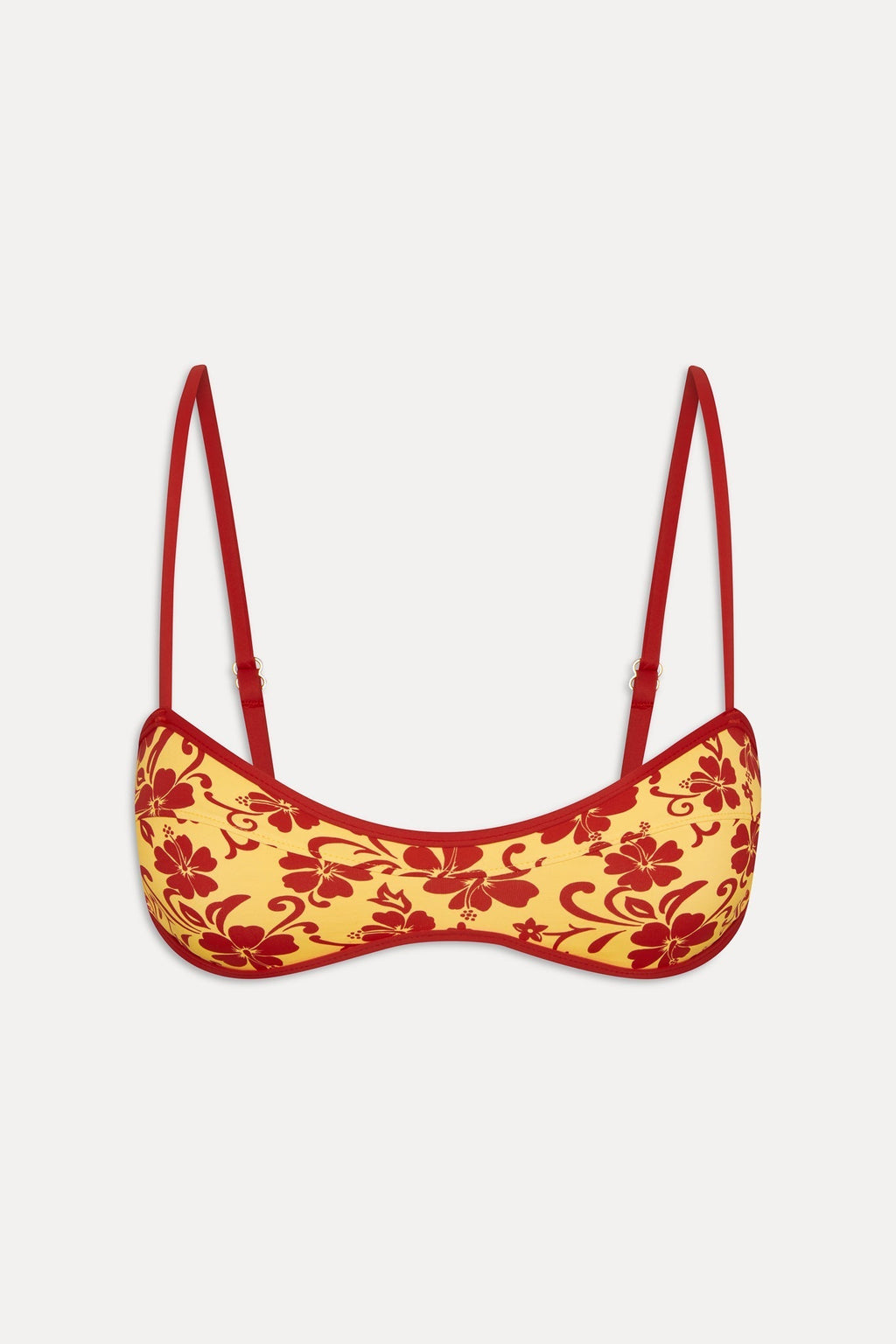 Lane Skimpy Bandeau Bikini Top - Favorite Flower