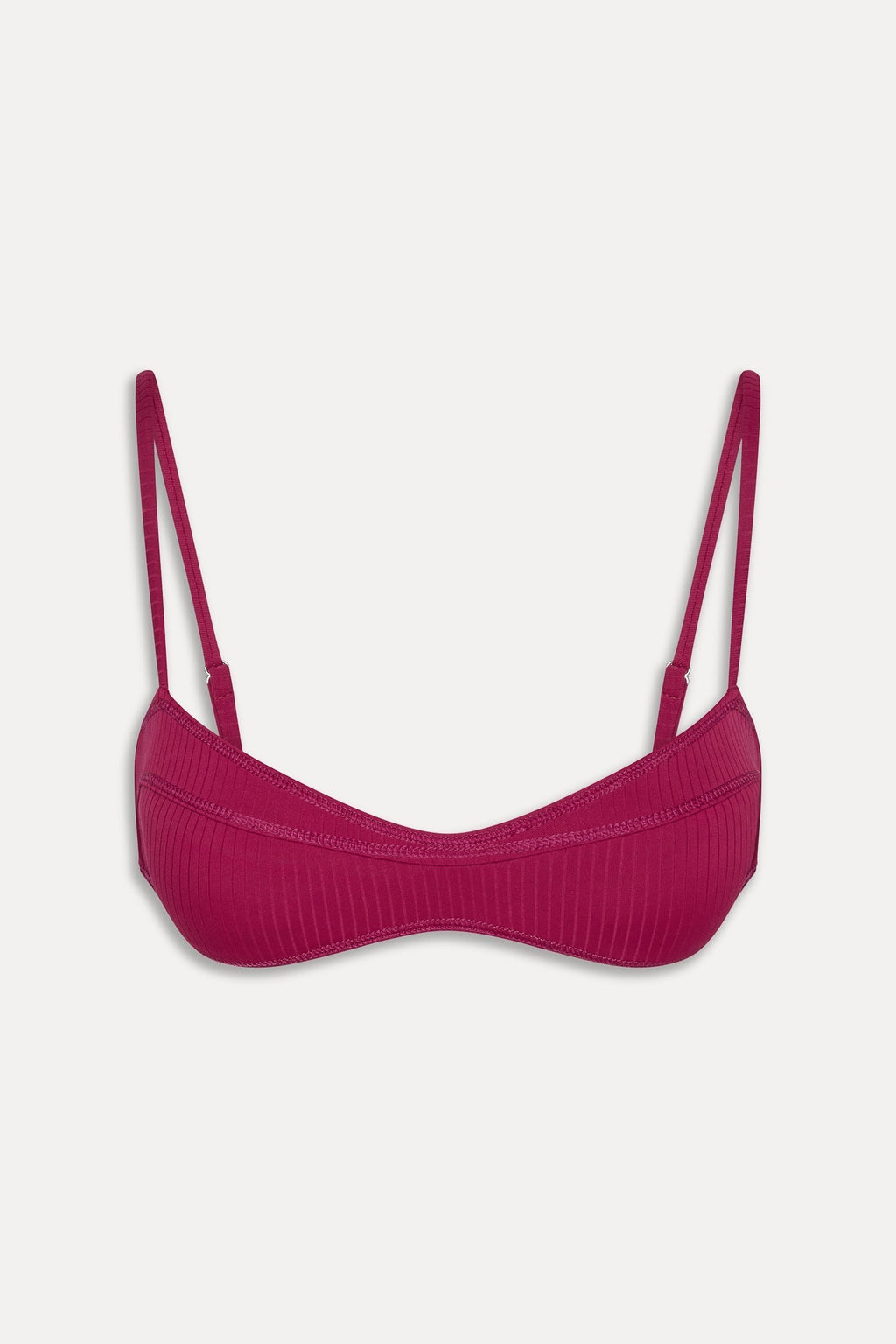 Lane Skimpy Bandeau Bikini Top - Vino