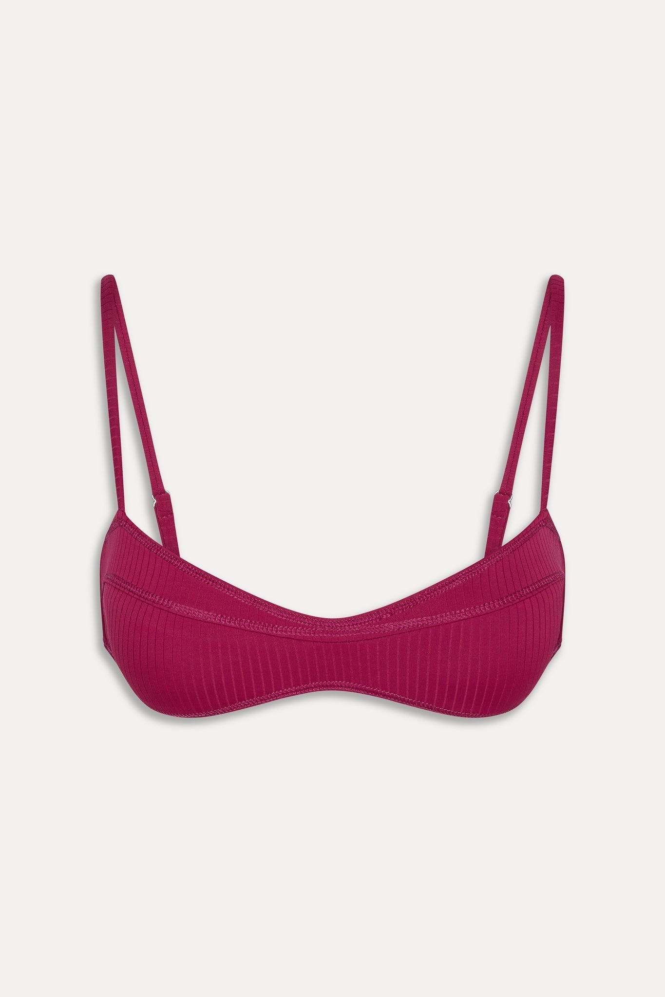 Lane Skimpy Bandeau Bikini Top - Vino