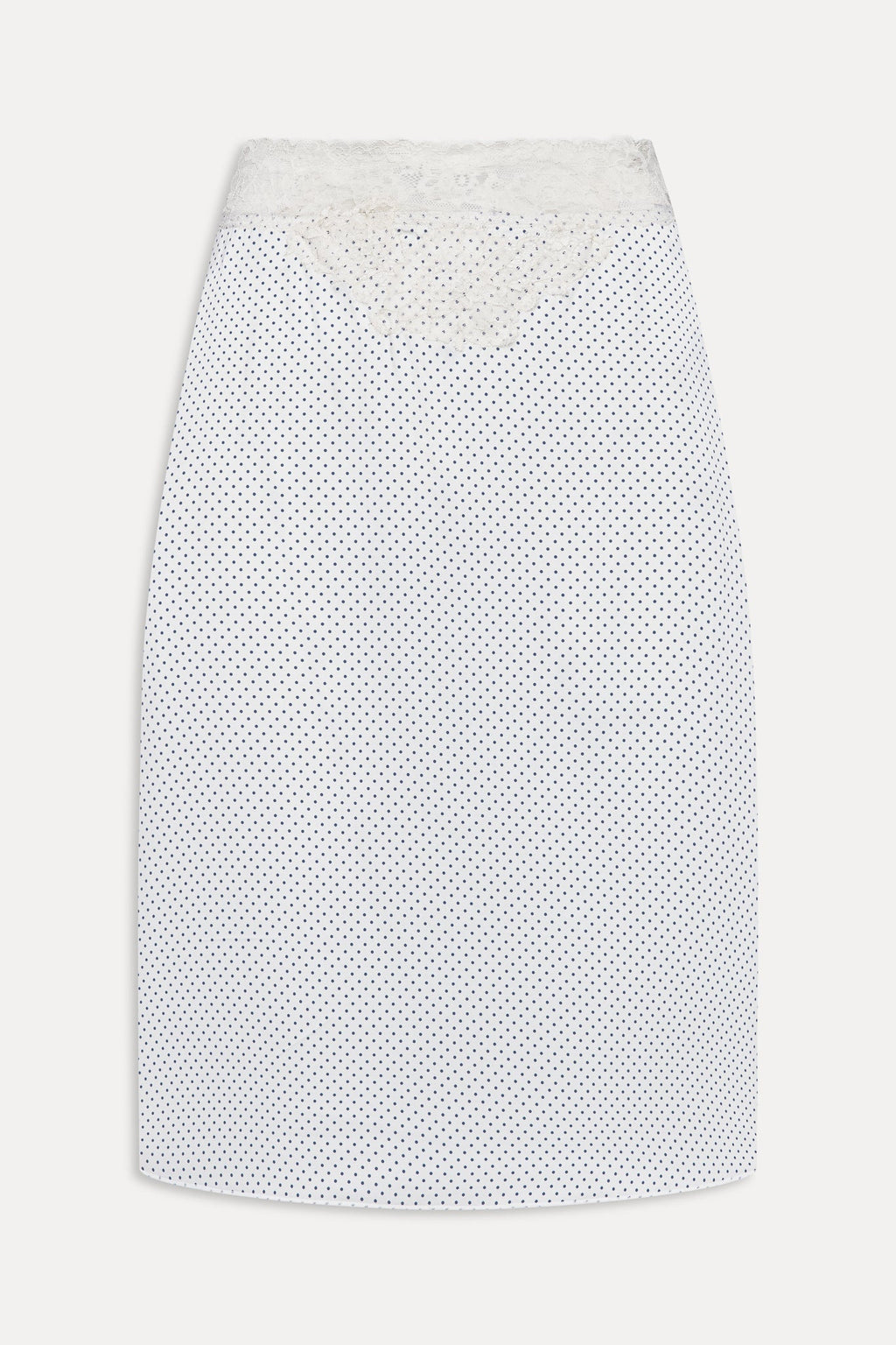 Laura Silk Midi Skirt - French Pearl