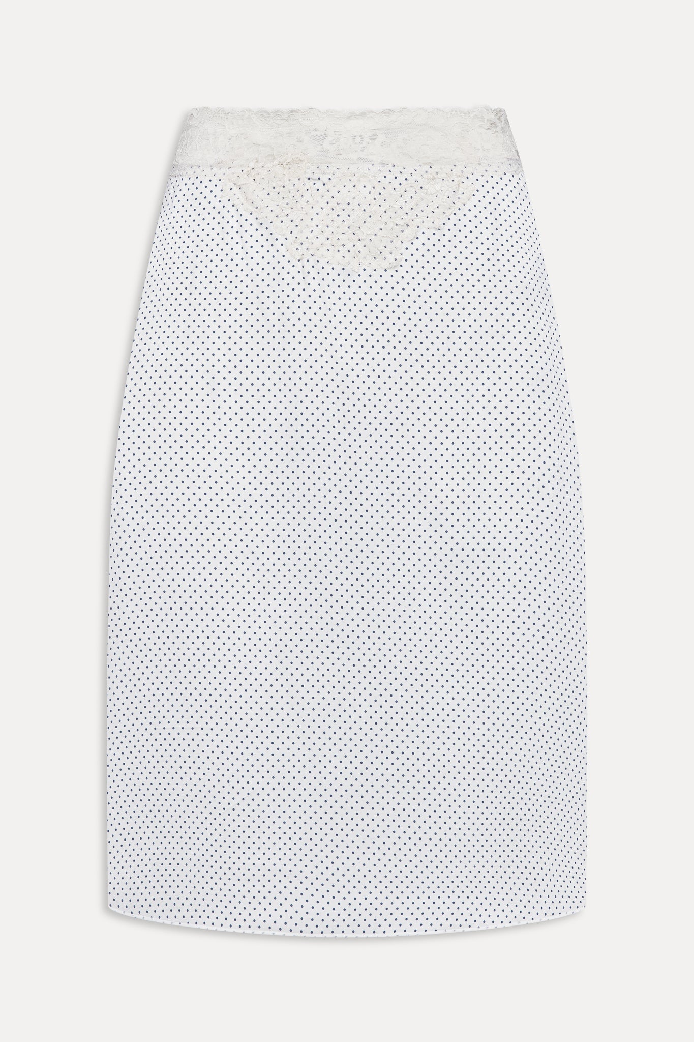 Laura Silk Midi Skirt - French Pearl