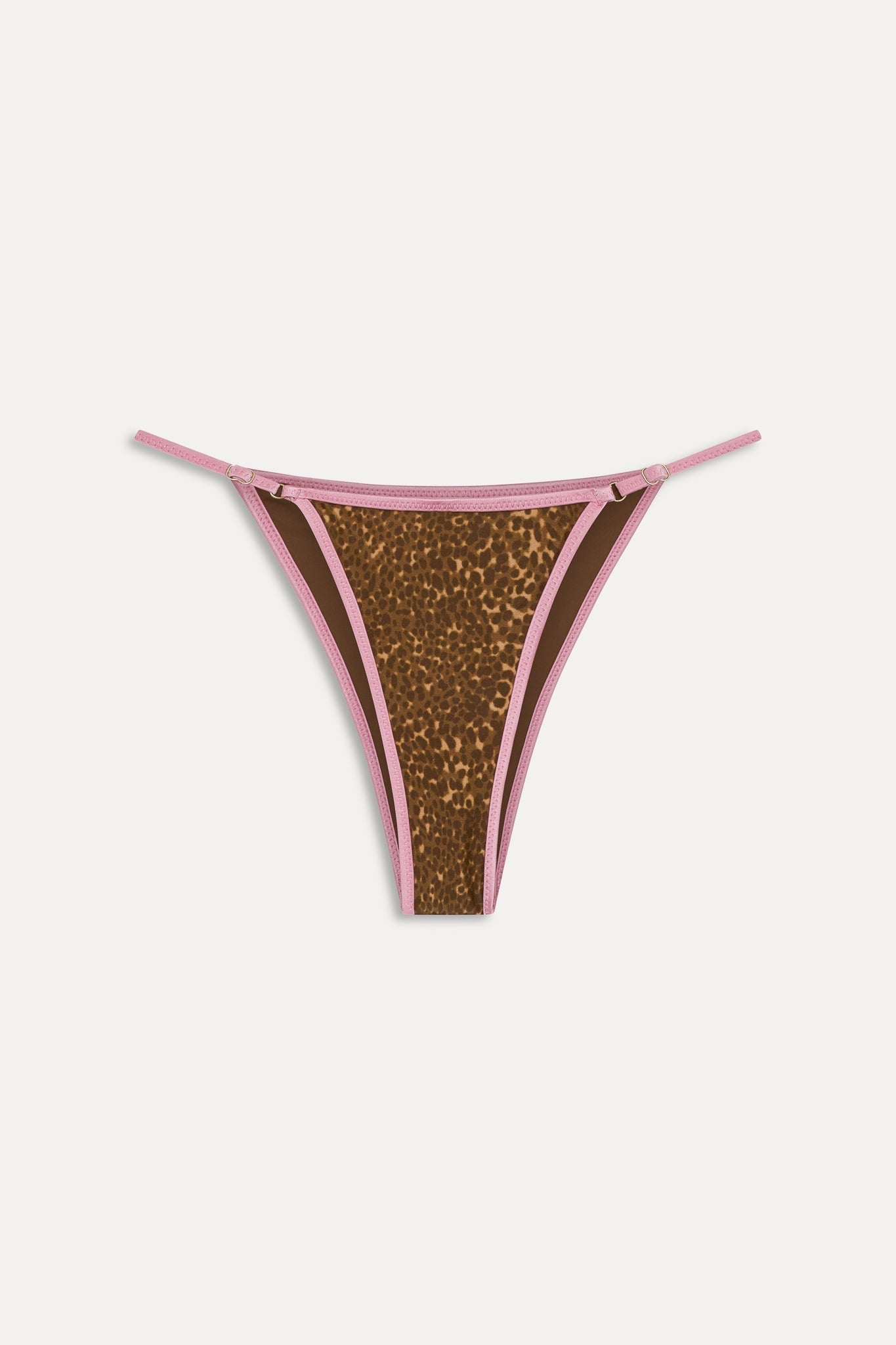 Luna Satin Bikini Bottom - Vintage Cheetah