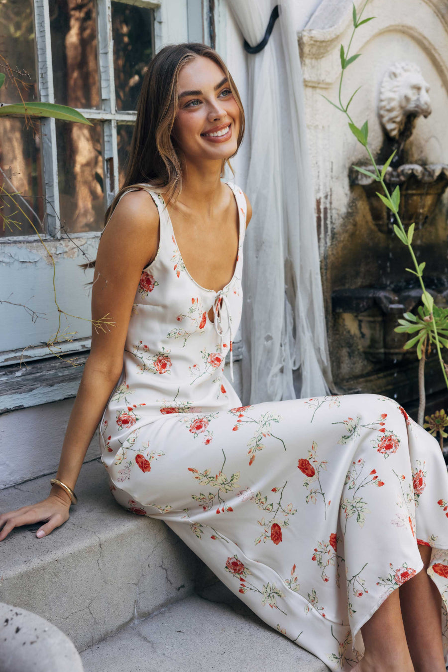 Malika Floral Maxi Dress