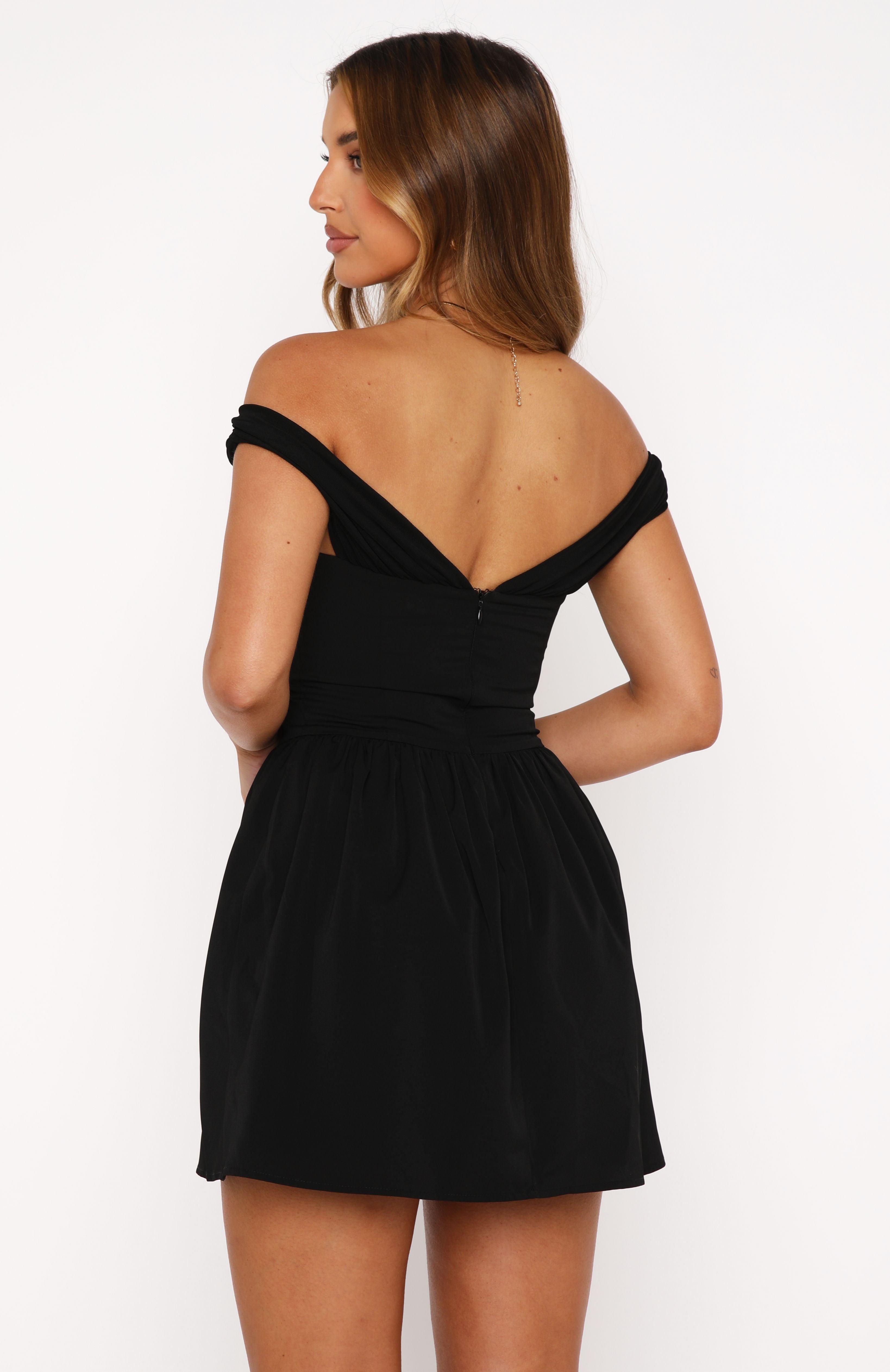 Taking So Long Mini Dress Black