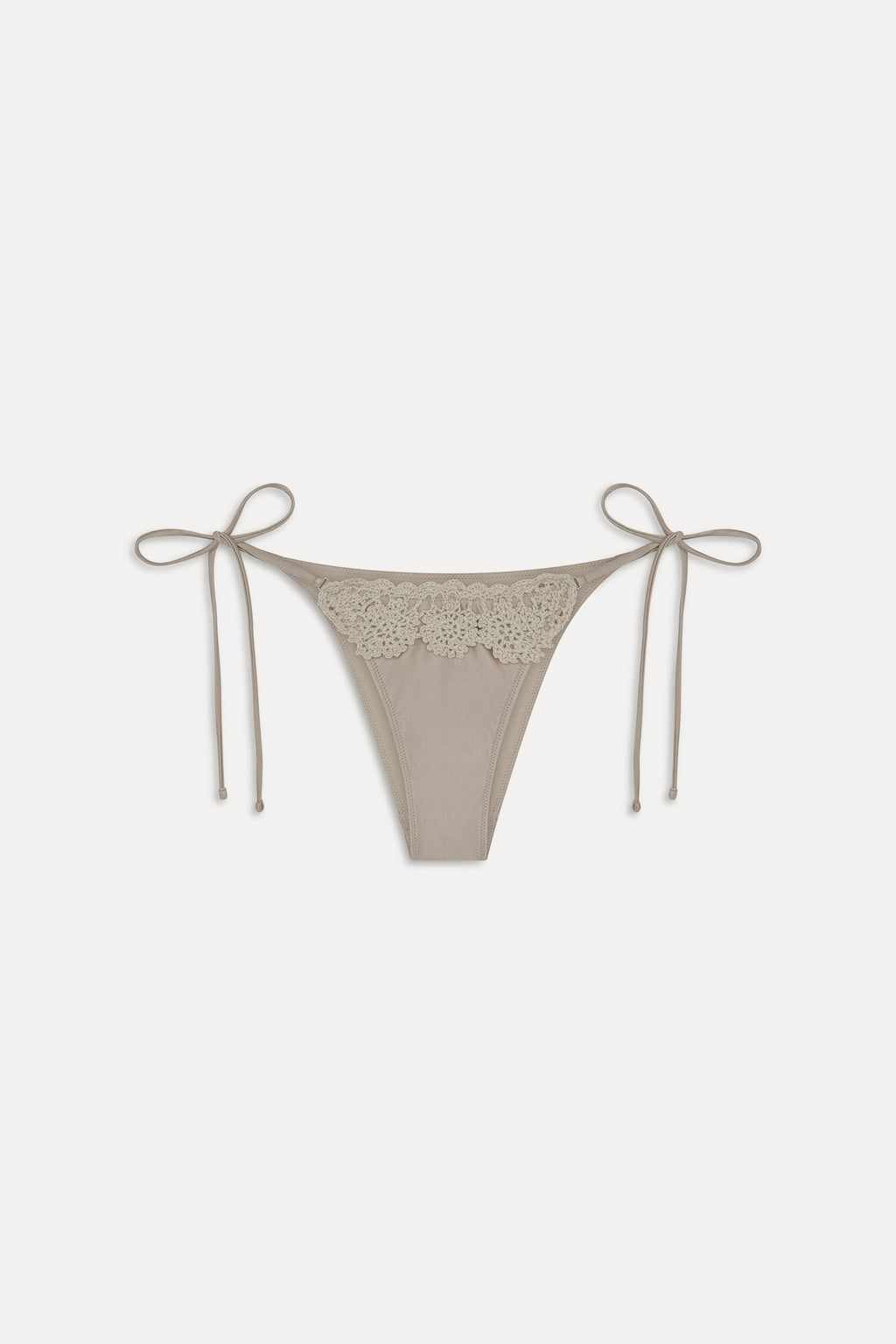 Mackenzie Satin Cheeky Bikini Bottom - Birthday Suit