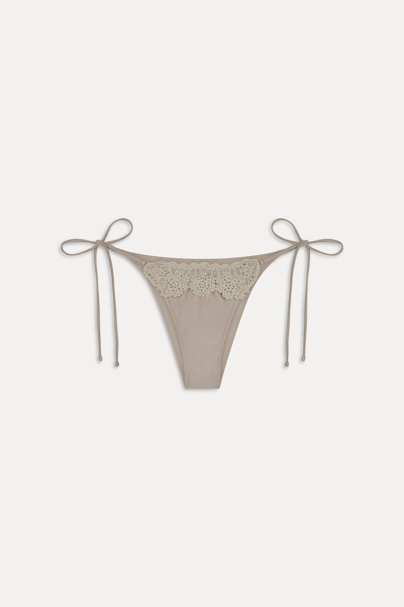 Mackenzie Satin Cheeky Bikini Bottom - Birthday Suit