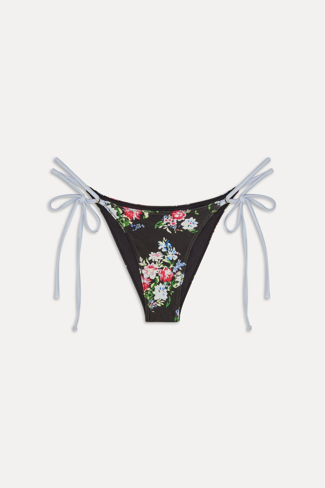 Mackenzie Satin Cheeky Bikini Bottom - Bouquet