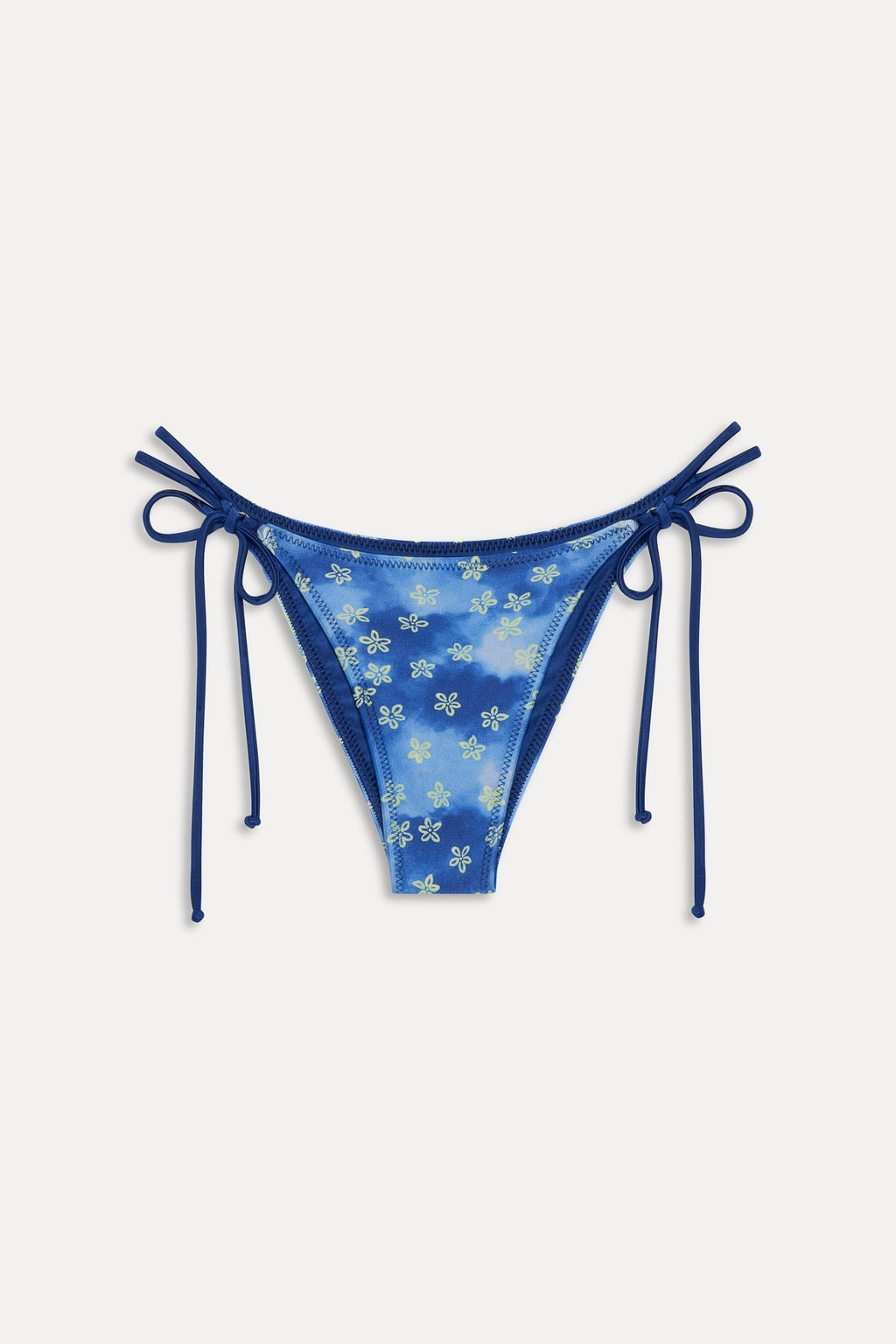 Mackenzie Satin Cheeky Bikini Bottom - Cosmic Bloom