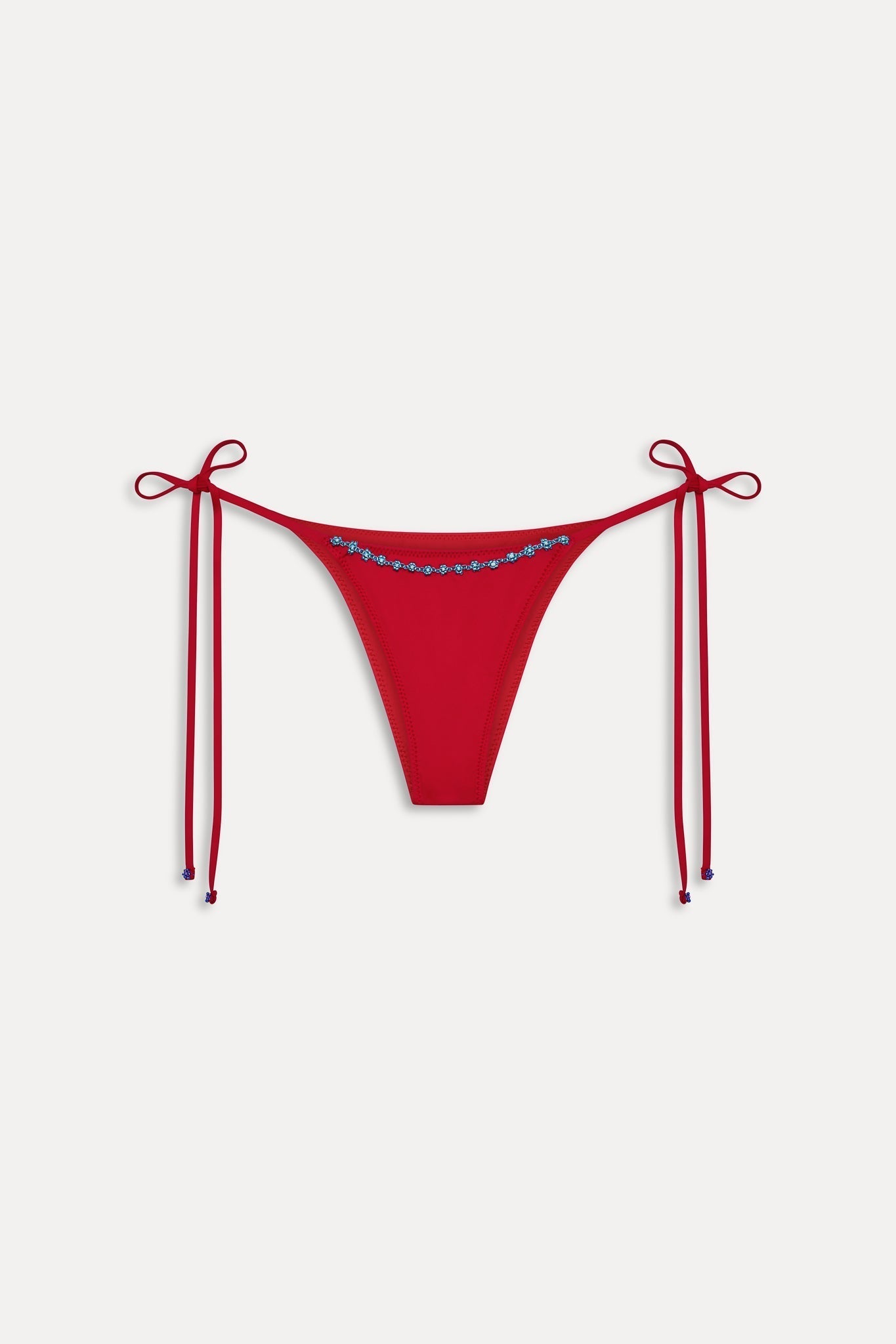 Mackenzie Beaded Cheeky Bikini Bottom - Havana