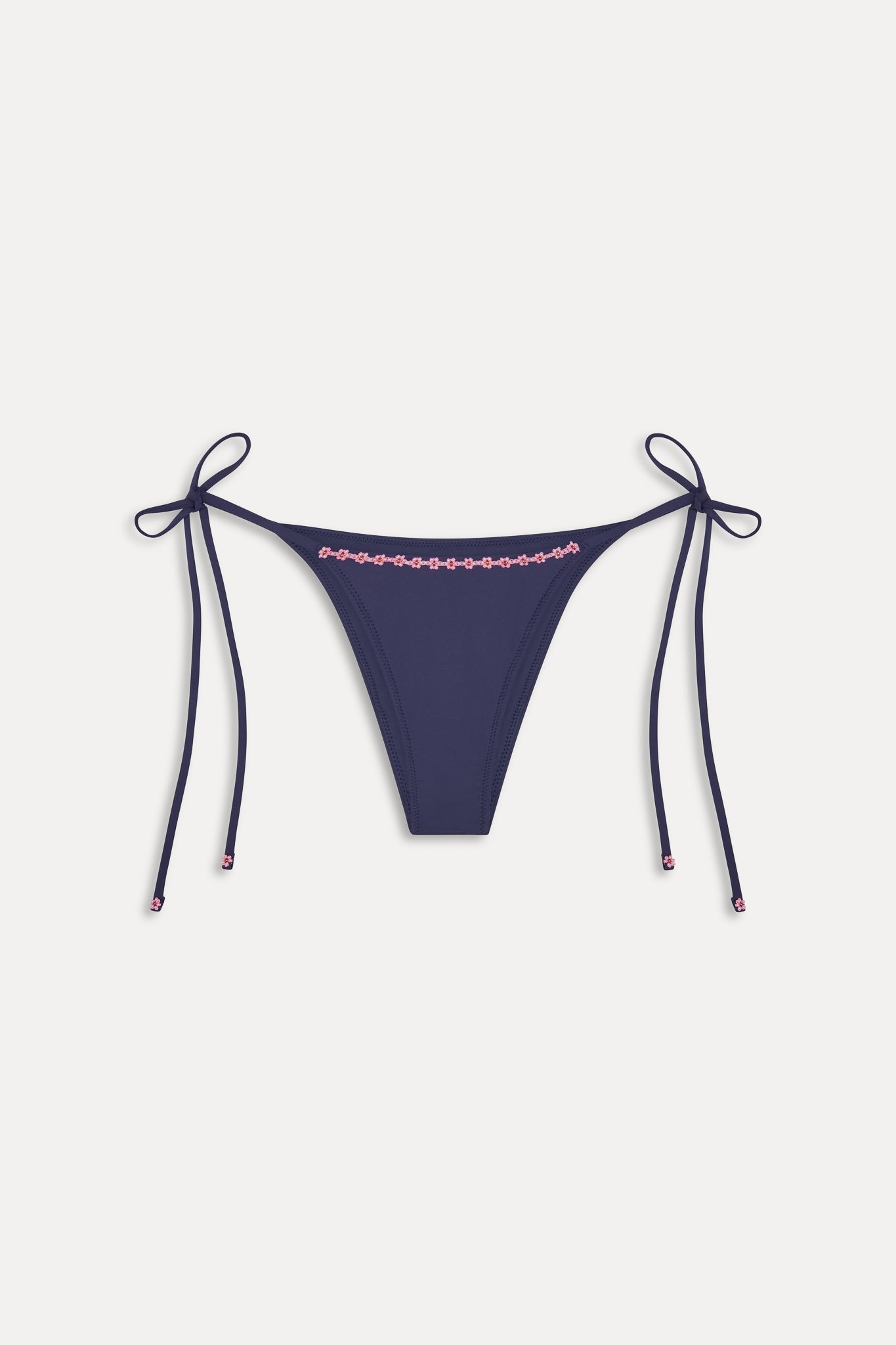 Mackenzie Cheeky String Bikini Bottom - Midnight Bloom