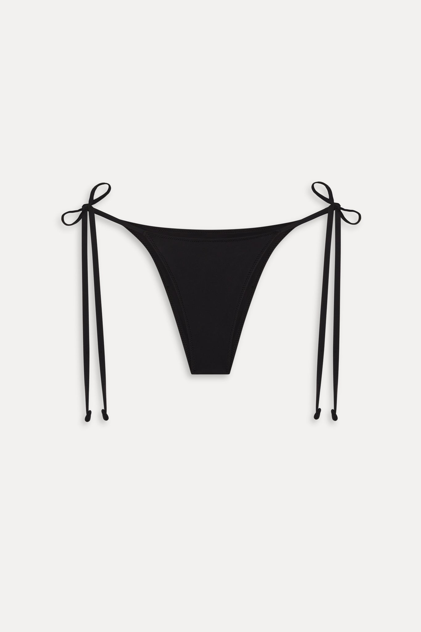 Mackenzie Cheeky String Bikini Bottom - Black