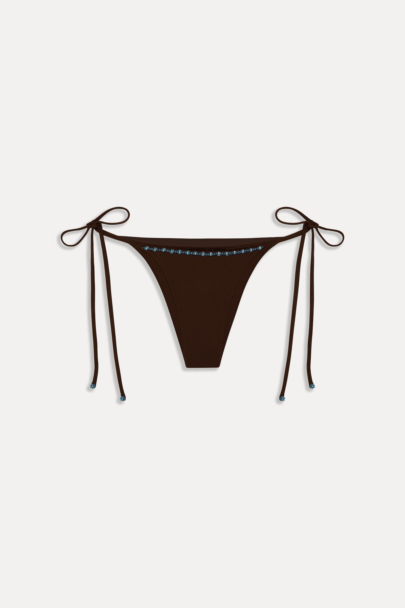 Mackenzie Cheeky Beaded Bikini Bottom - Kona Flower