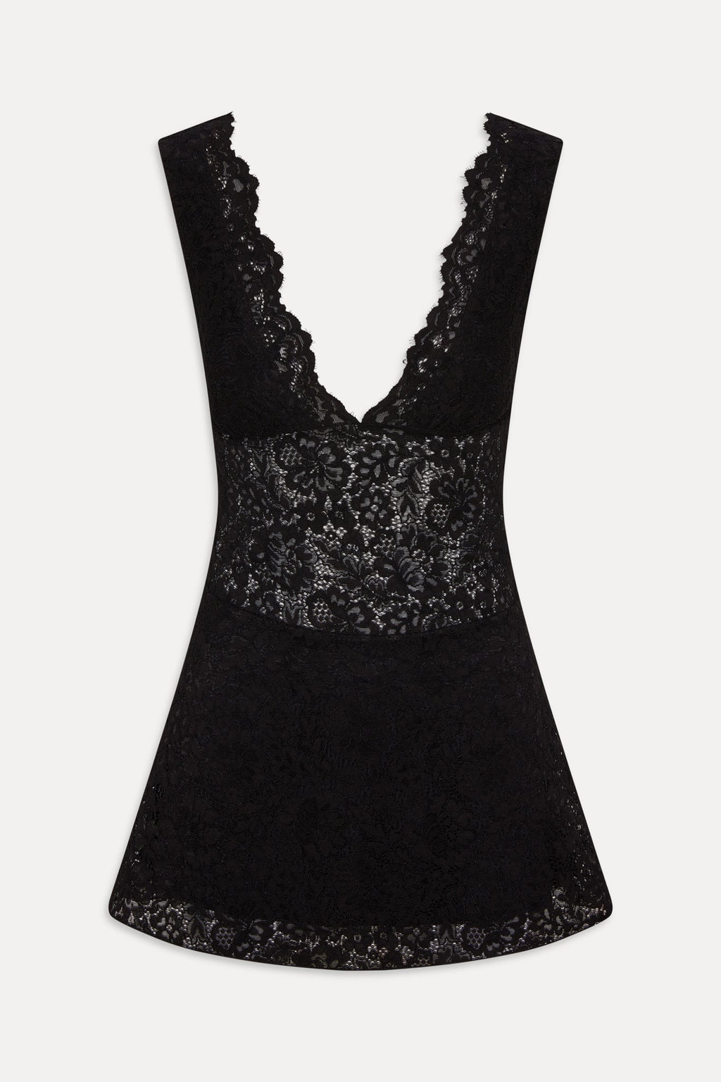Moon Dance Lace Mini Dress - Black