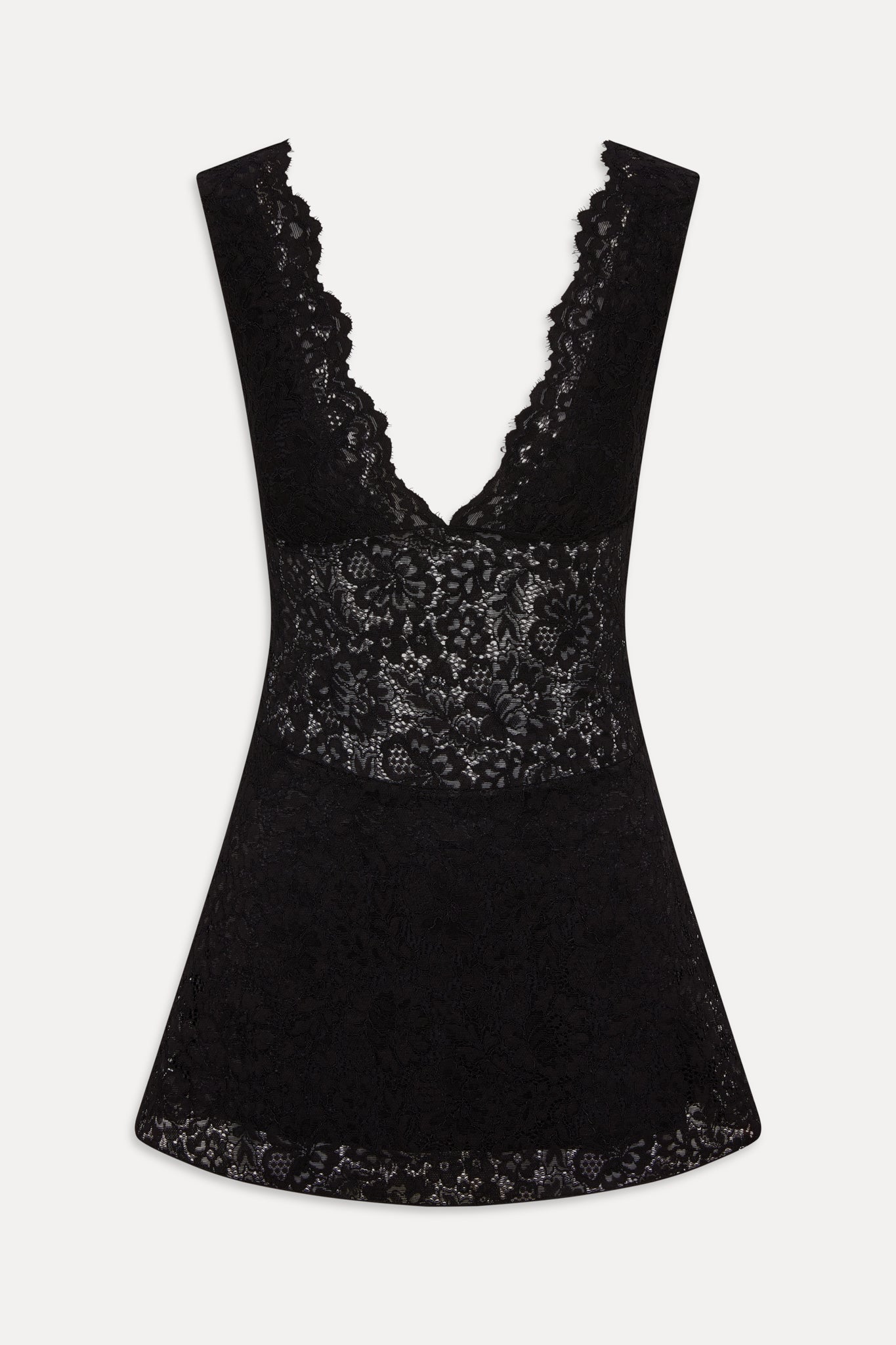 Moon Dance Lace Mini Dress - Black