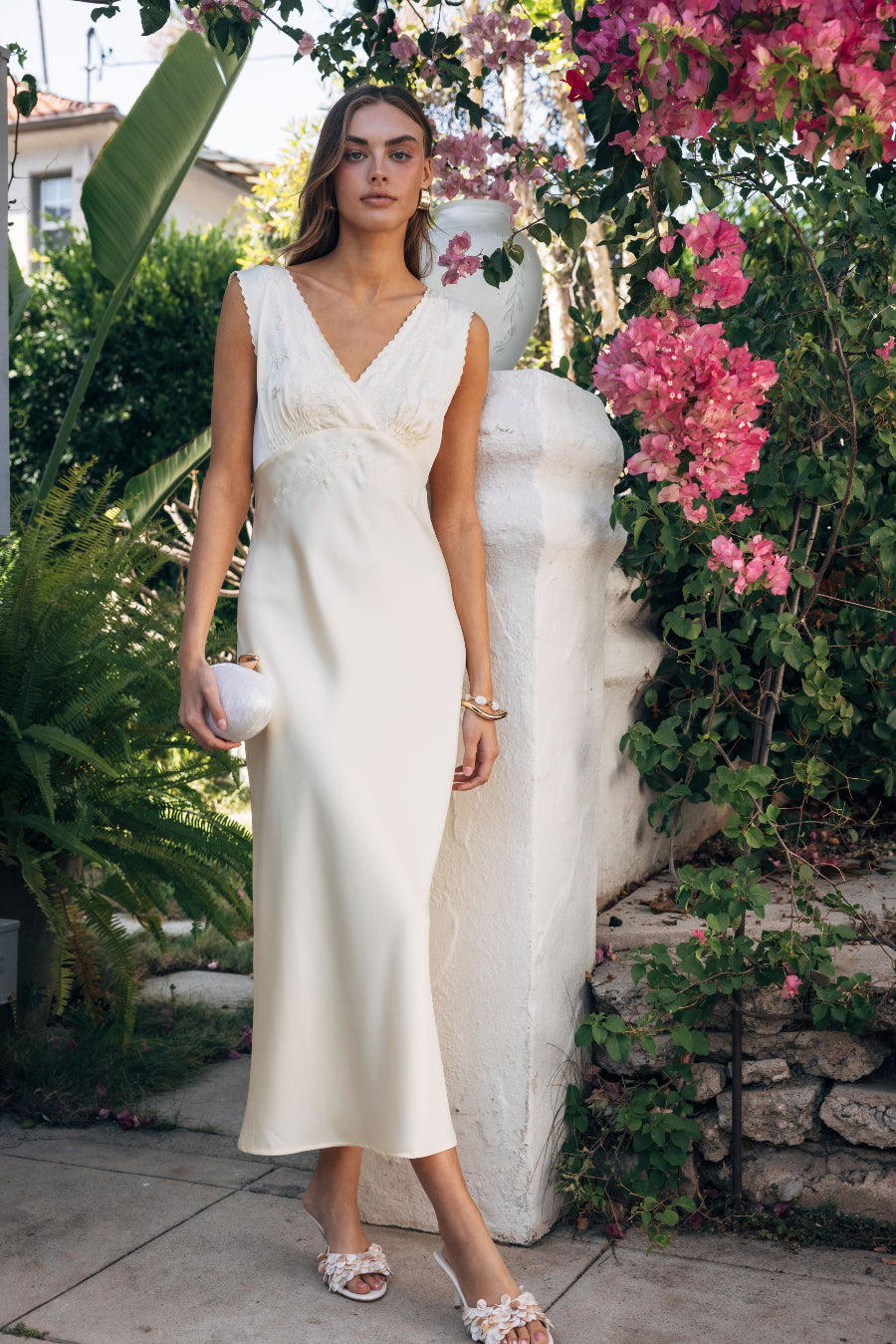 Nicolette Embroidered Maxi Dress