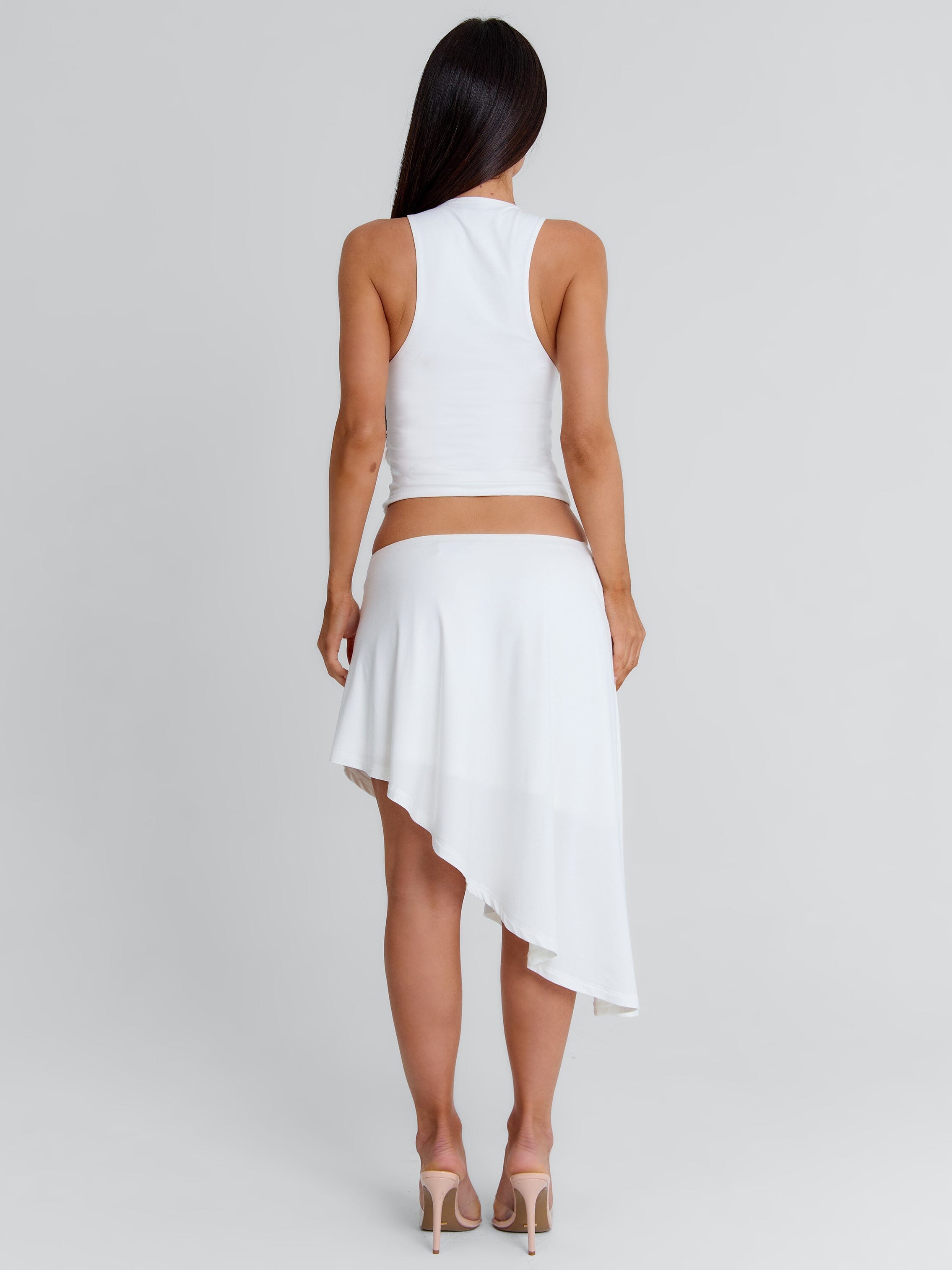 Noemai Midi Skirt White