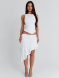 Noemai Midi Skirt White