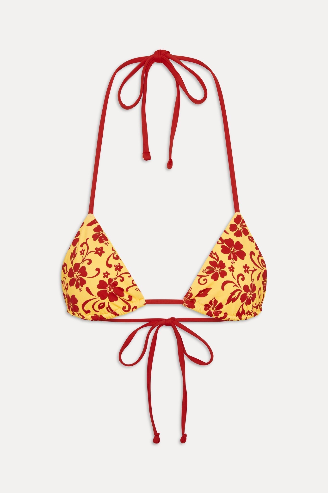 Nick Triangle Halter Bikini Top - Favorite Flower
