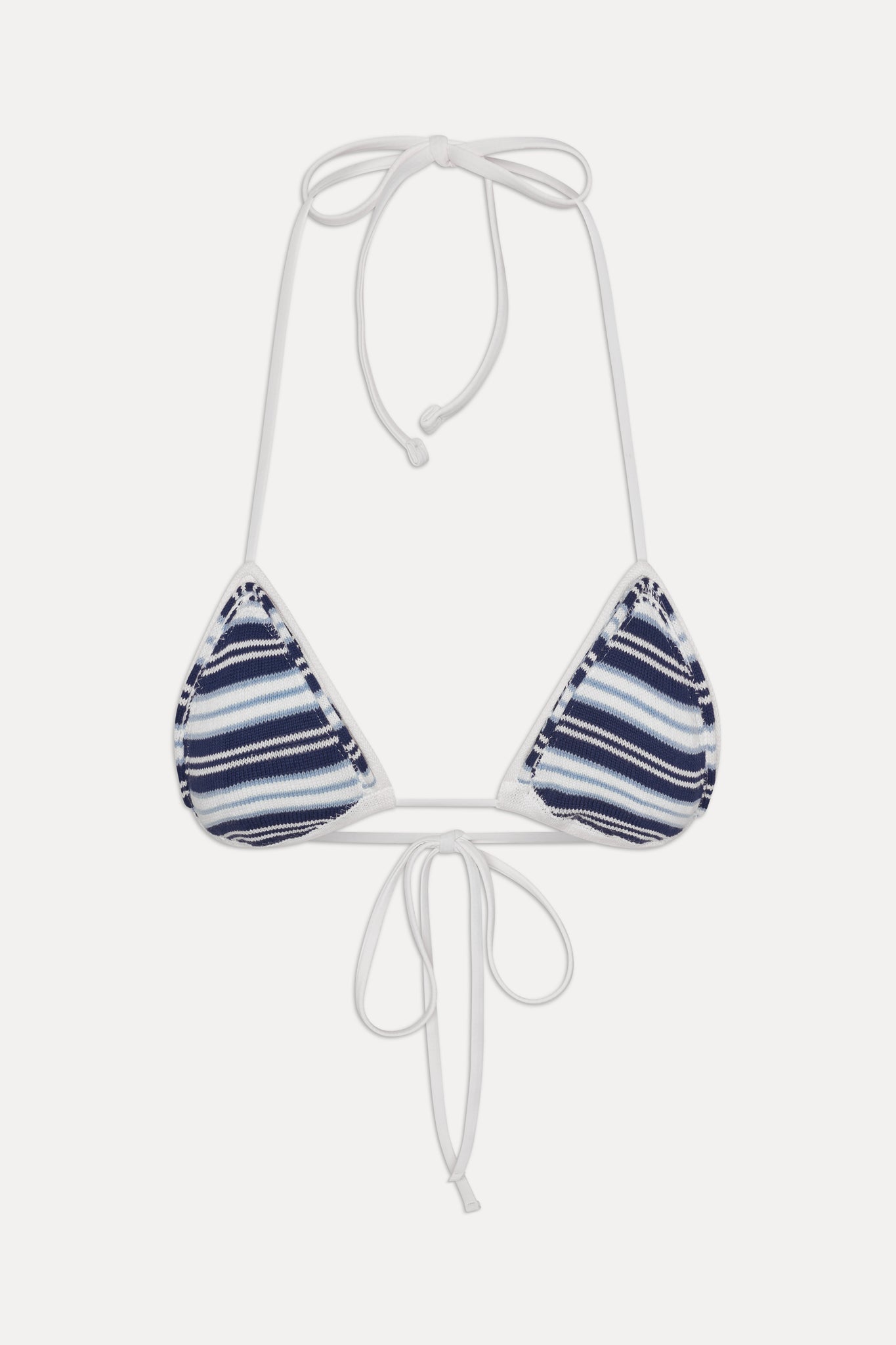 x JENNIE Nick Knit Bikini Top - Arctic Stripe