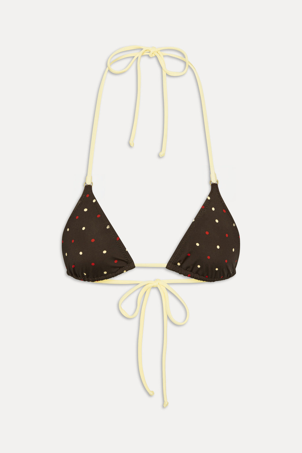Nick Reversible Satin Bikini Top - Honey Bug