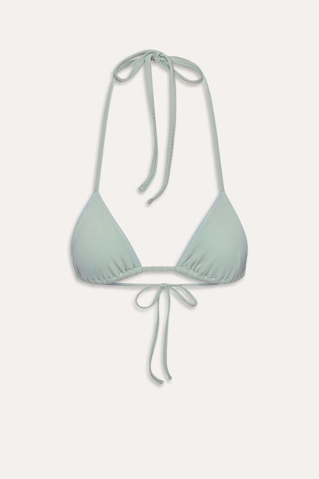Nick Triangle Halter Bikini Top - Minty