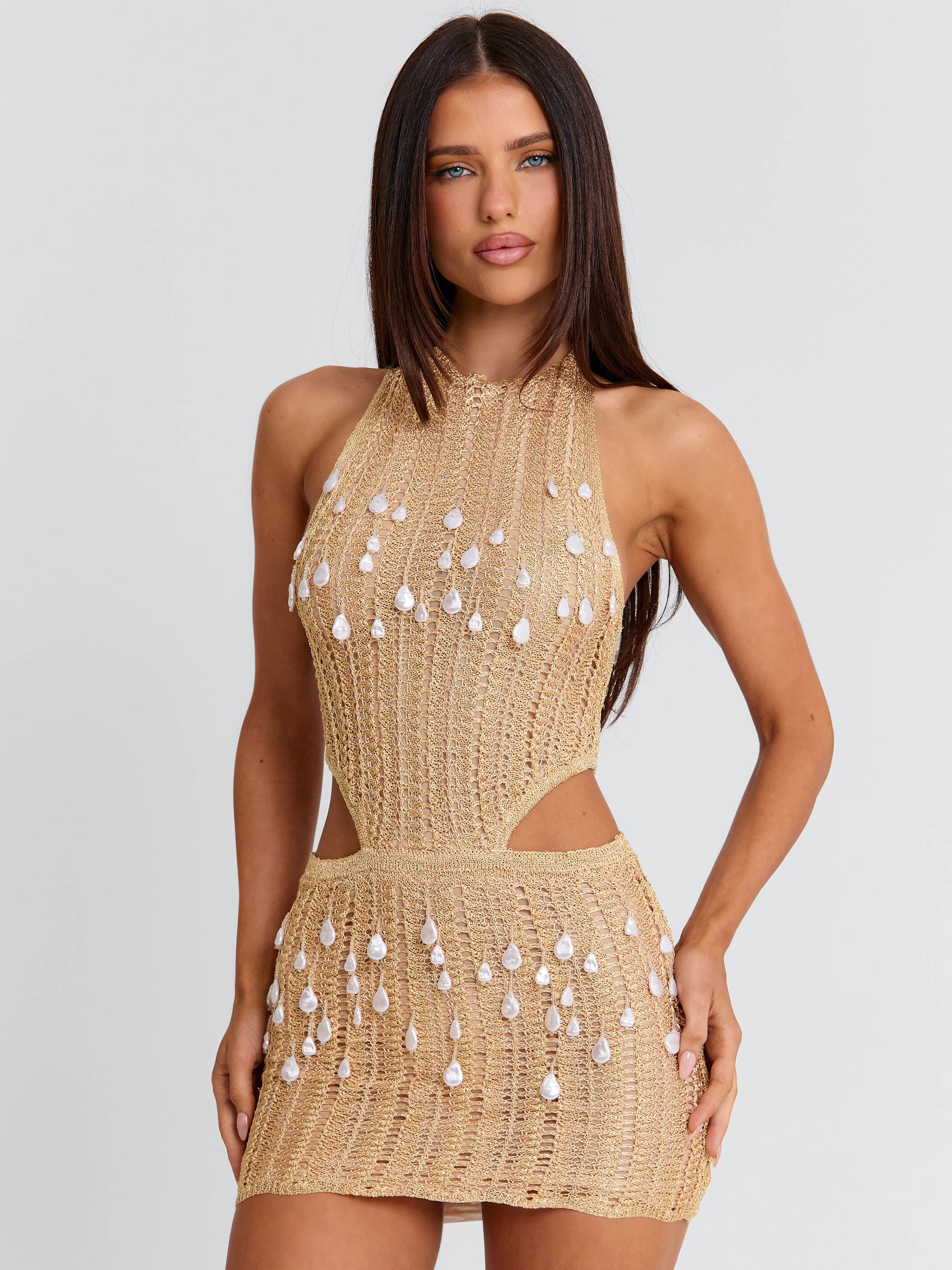 Suri Mini Dress Gold