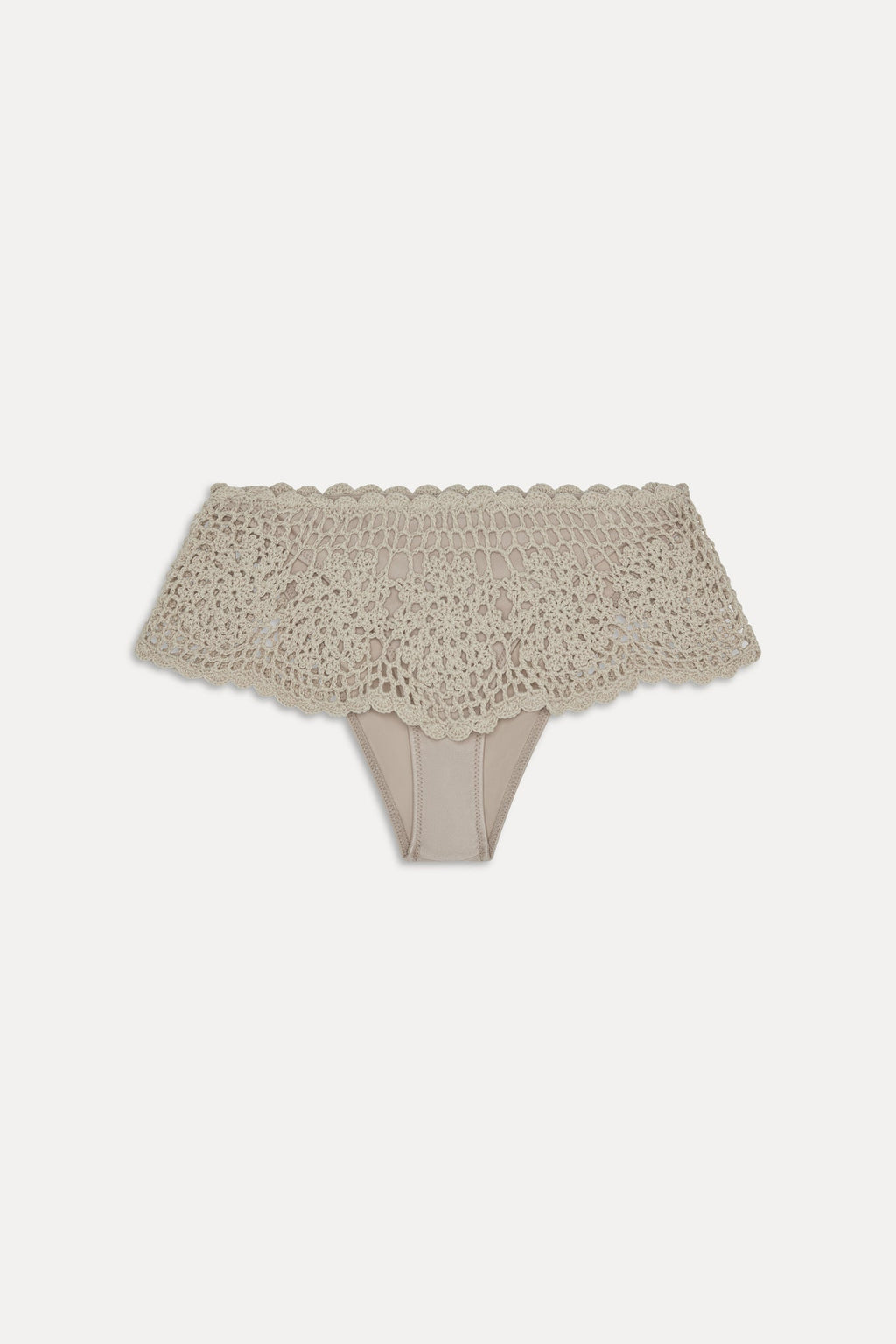 Shelly Crochet Shine Swim Skirt - Birthday Suit