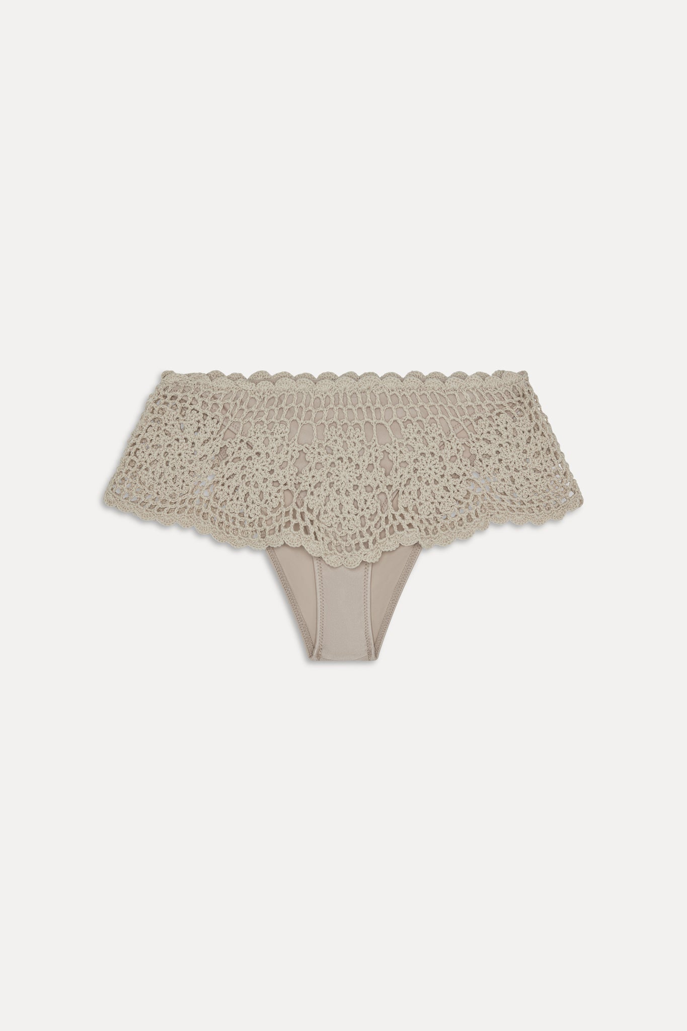 Shelly Crochet Shine Swim Skirt - Birthday Suit