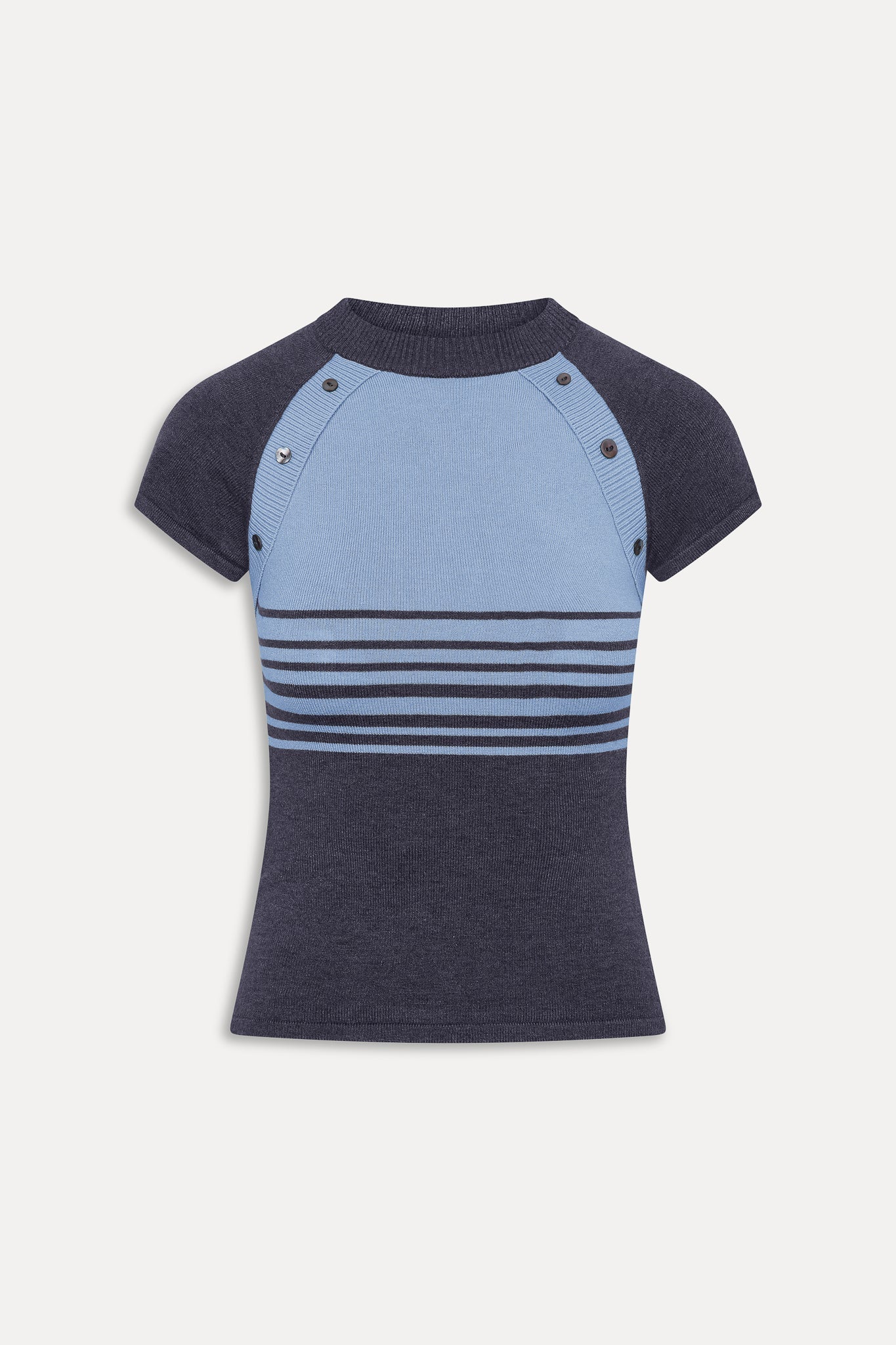 Shore Knit Shirt - Stone Stripe
