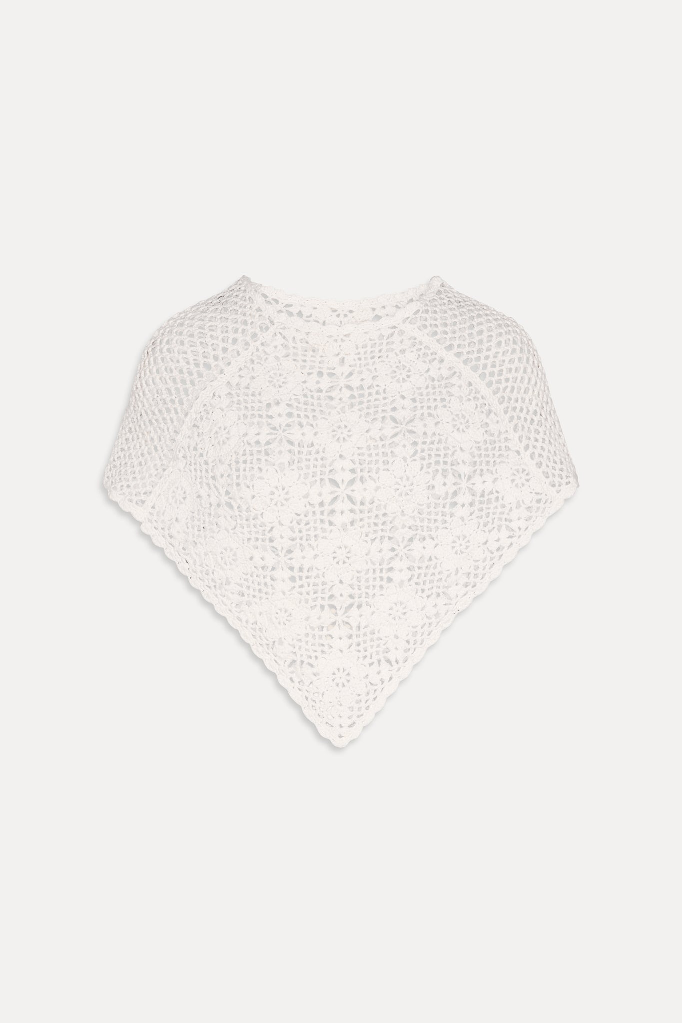 Sophie Crochet Poncho - Soft Sand