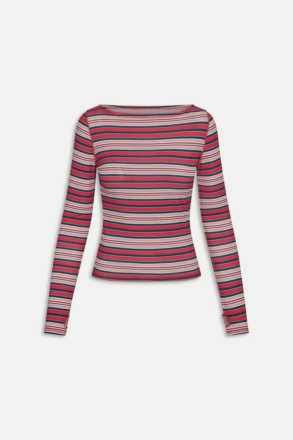 x JENNIE Sophie Long Sleeve Top - Sunset Stripe