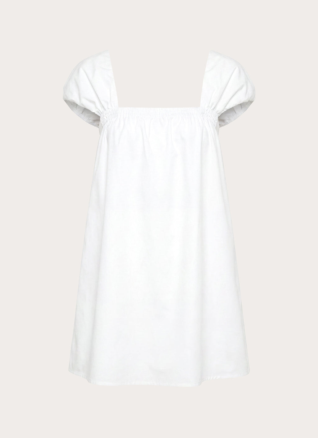 Sugar Blush Cotton Mini Dress - White