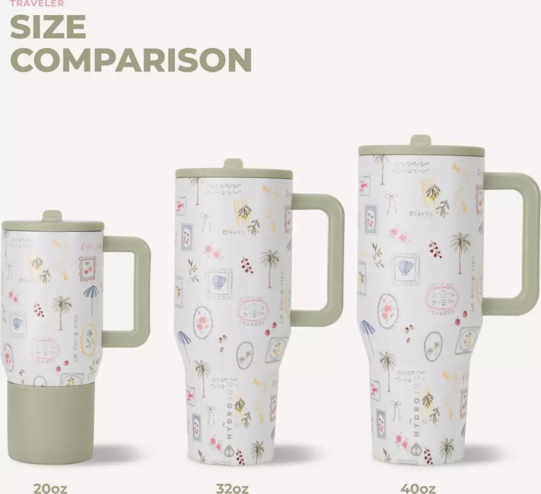 HYDROJUG 40 oz. Traveler Tumbler - Ciao Bella