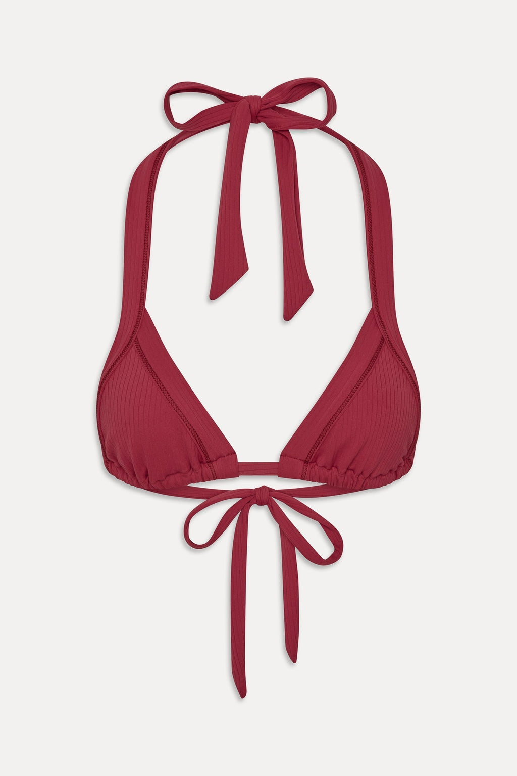Taite Triangle Bikini Top - Vino