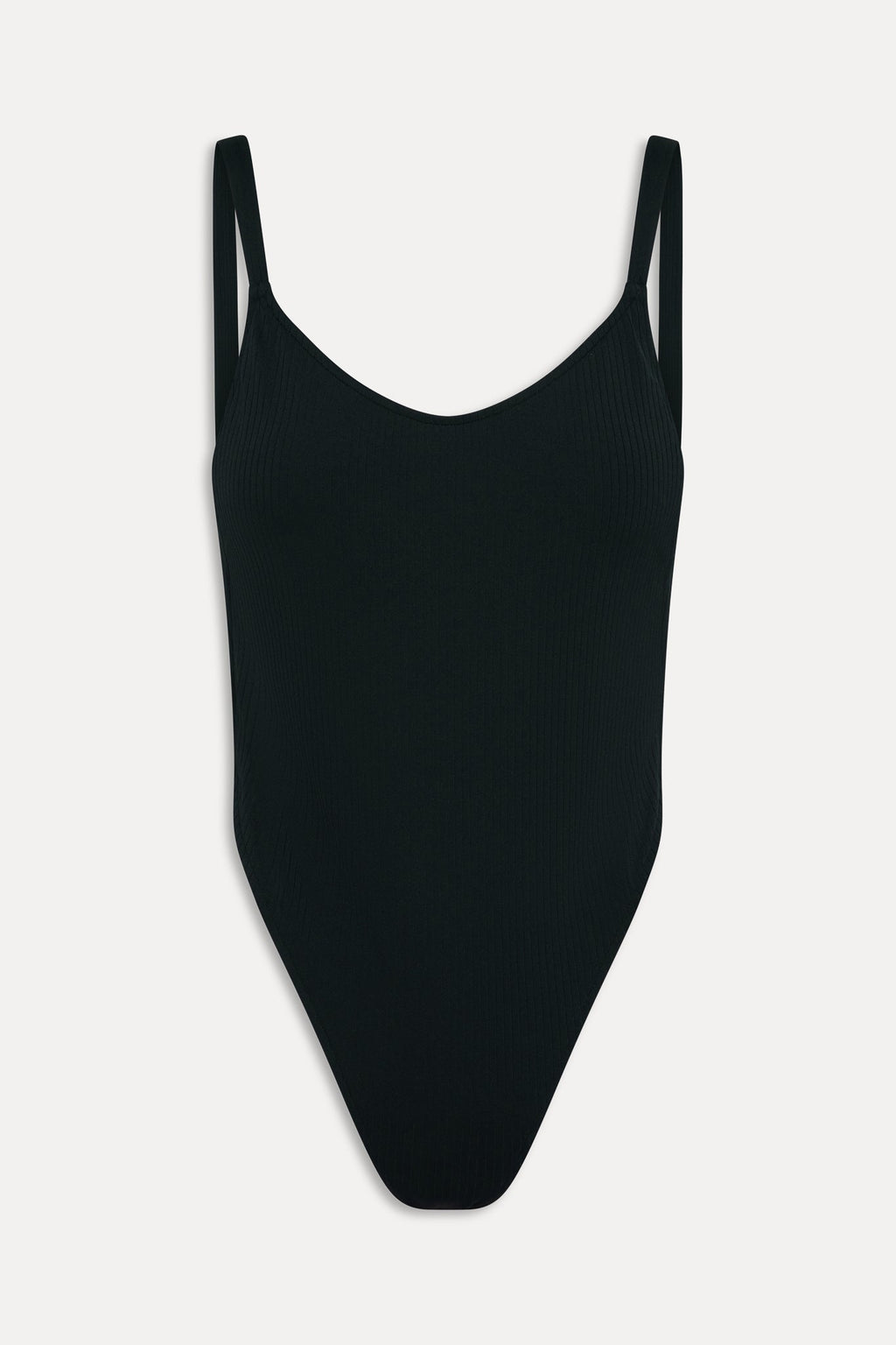 Tasha Ribbed One Piece Swimsuit - Black