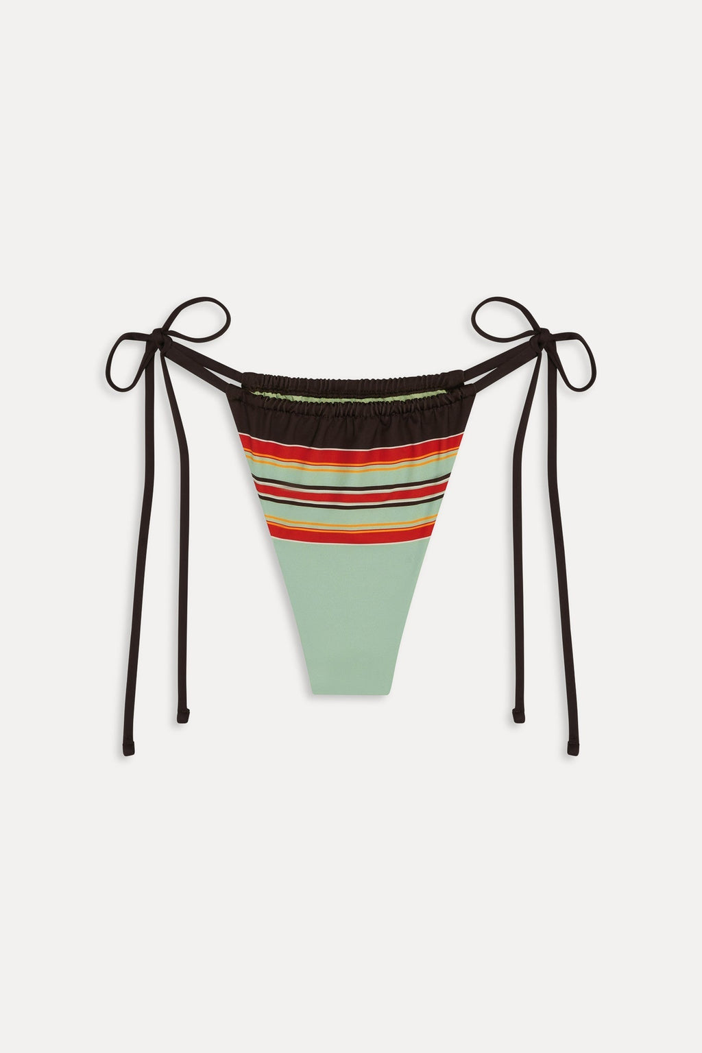 Tia Striped Skimpy Bikini Bottom - Desert Dusk