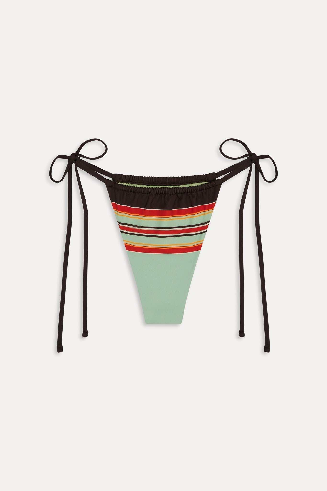 Tia Striped Skimpy Bikini Bottom - Desert Dusk