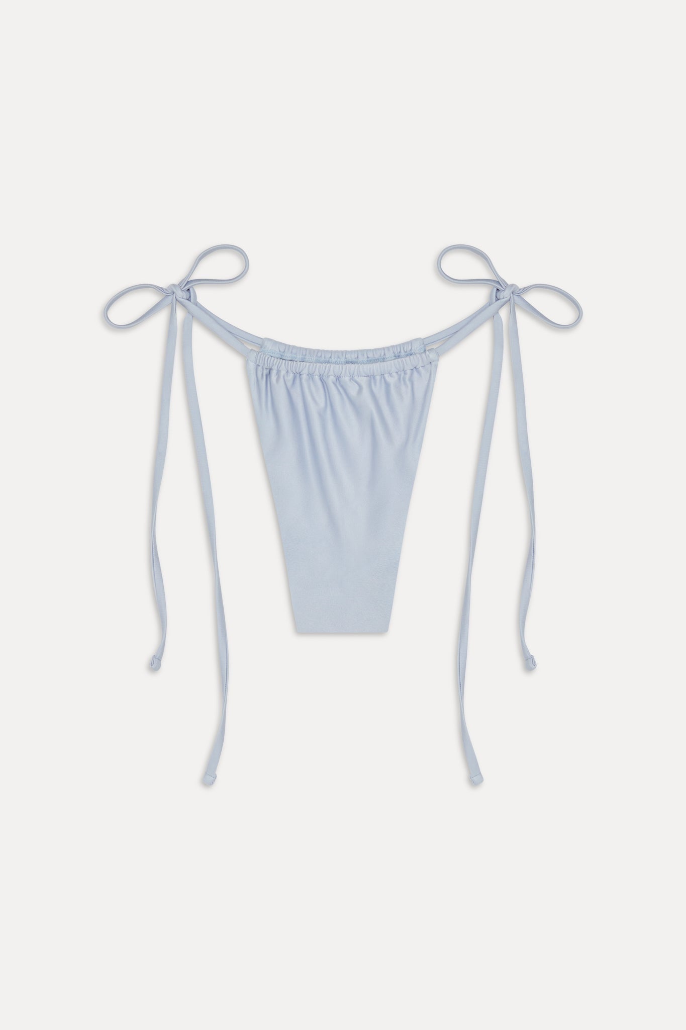 Tia Satin Skimpy Bikini Bottom - Frosting