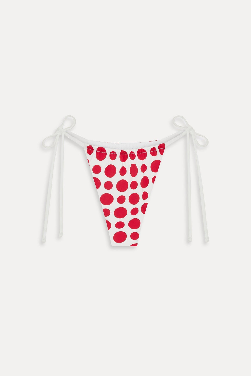 Tia Skimpy String Bikini Bottom - Red Dottie