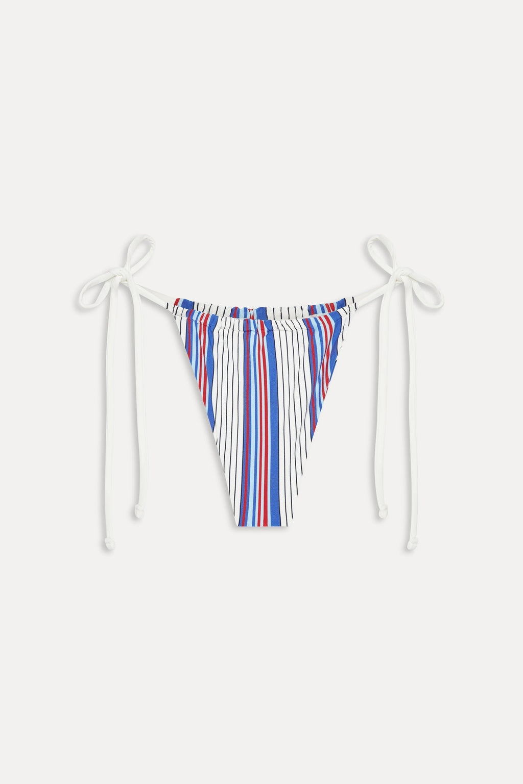 Tia Striped Skimpy Bikini Bottom - St. Tropez Stripe