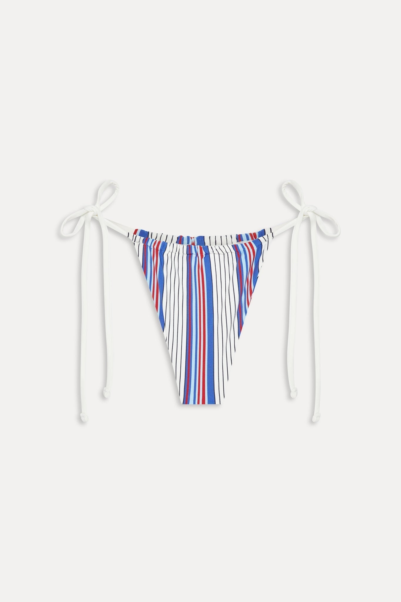 Tia Striped Skimpy Bikini Bottom - St. Tropez Stripe