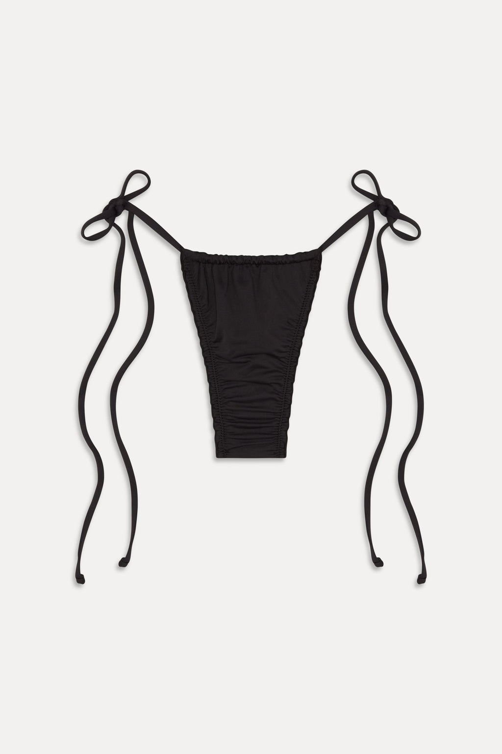 Tidal Micro String Bikini Bottom - Black