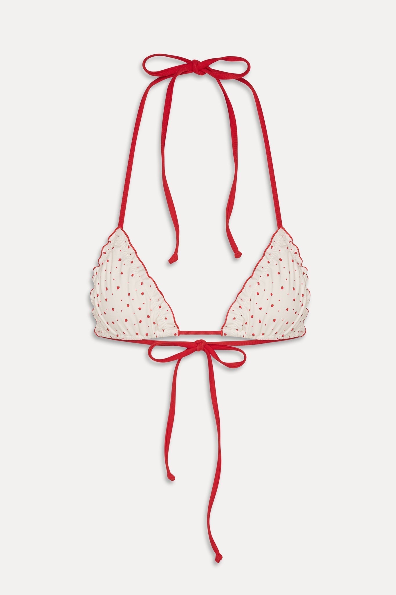 Tidal Skimpy Halter Bikini Top - Tiny Berry