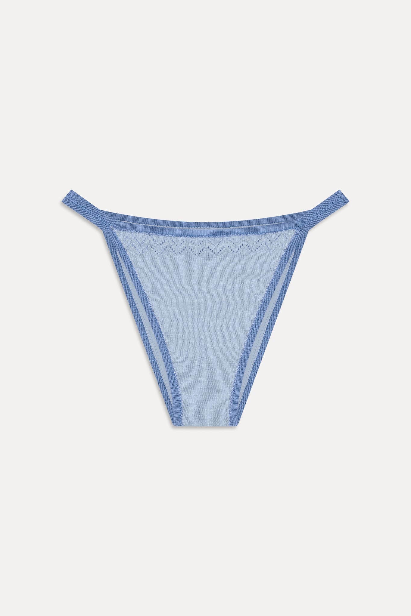 Tide Knit Cheeky Bikini Bottom - Malibu Tide