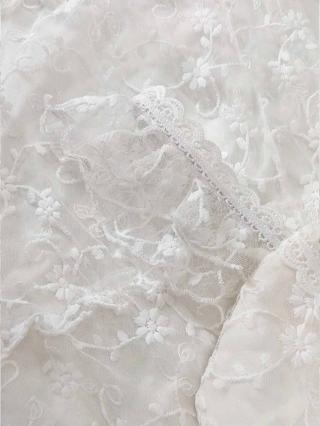 Tiered Vertical Lace Maxi Dress with Square Neckline