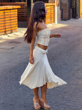 Val Midi Skirt Cream